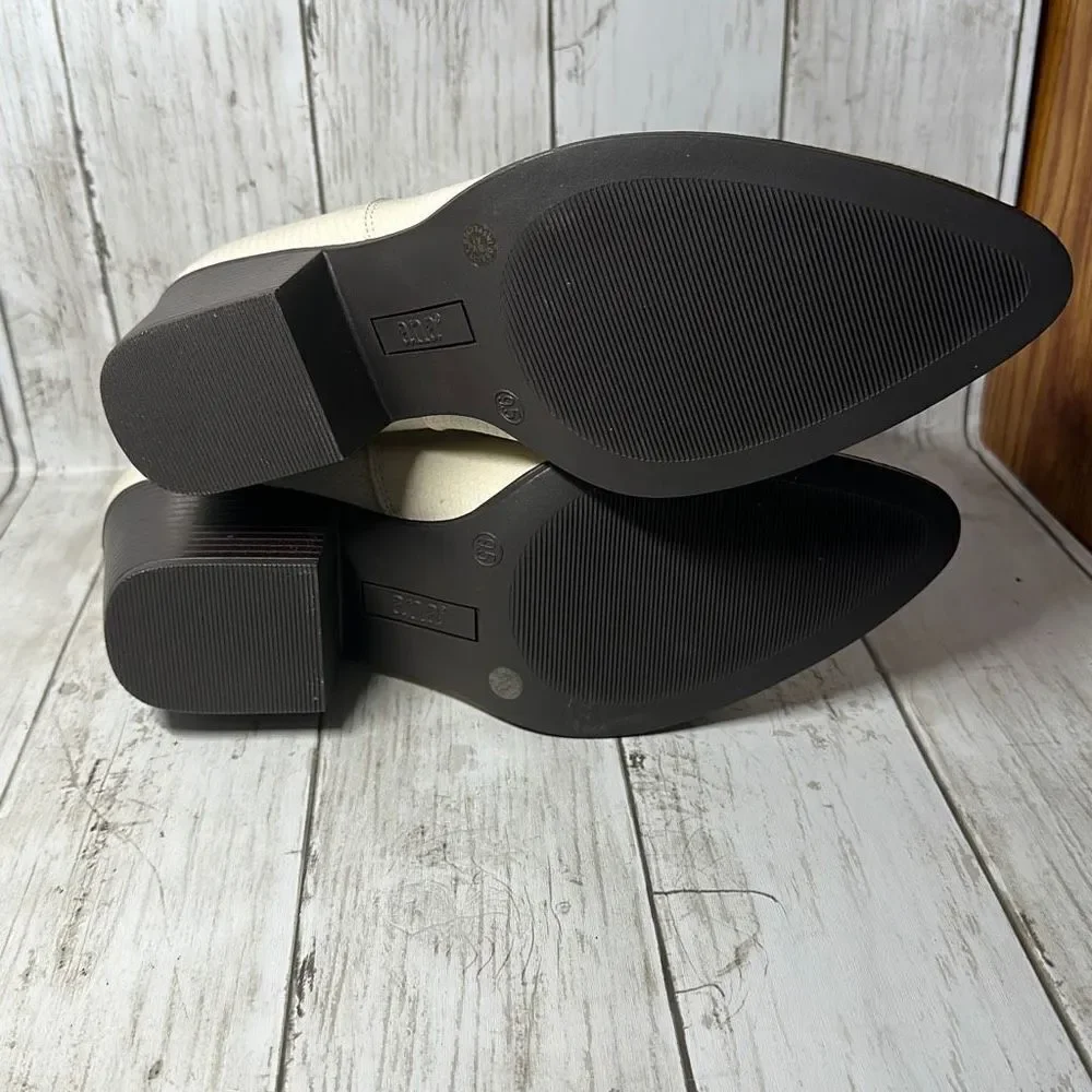 Ana Women’s Delco Cream Anaconda Block Heel Ankle Booties size 9.5 New‎ - Picture 6 of 6